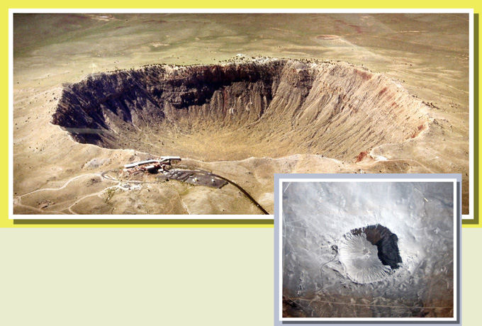 Veduta aerea Meteor Crater
