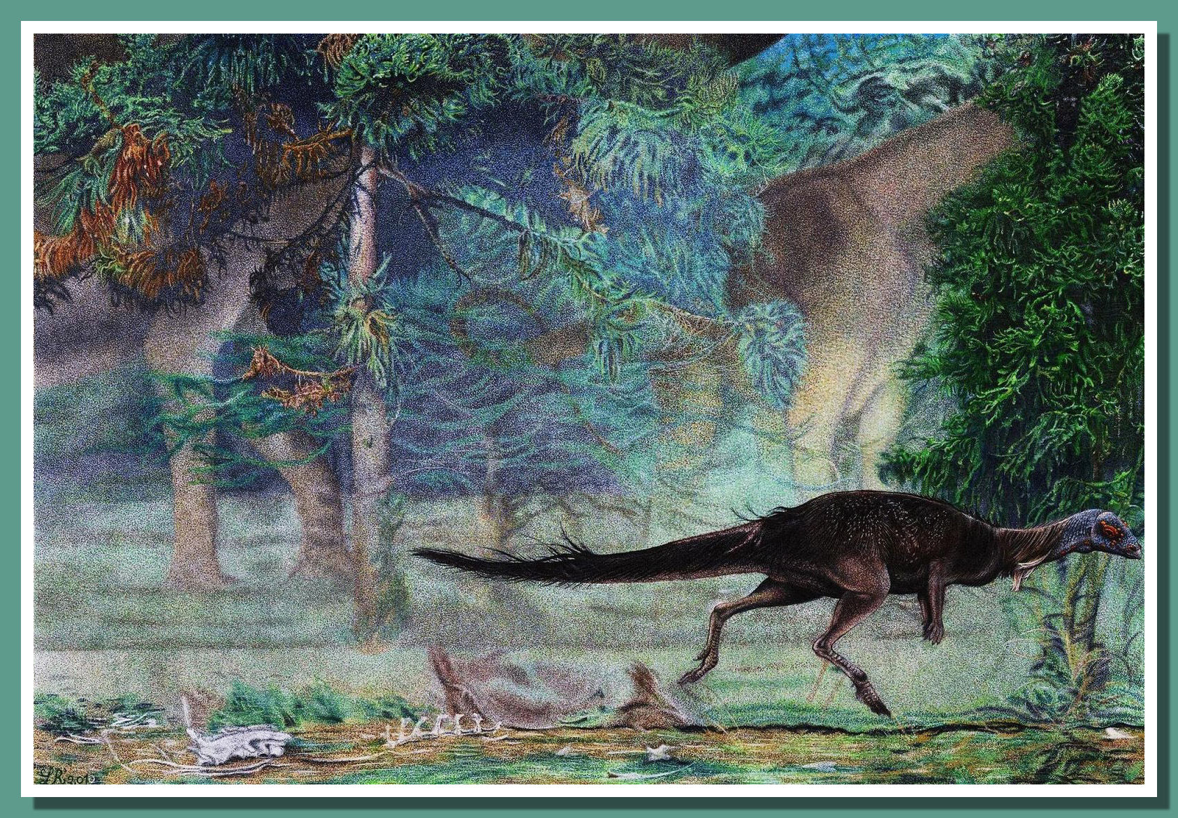 Macrogryphosaurus gondwanicus by Loana Riboli