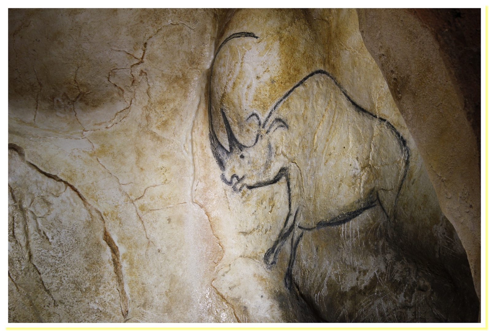 Chaouvet02 Rinoceronte che fuoriesce  dalla parete