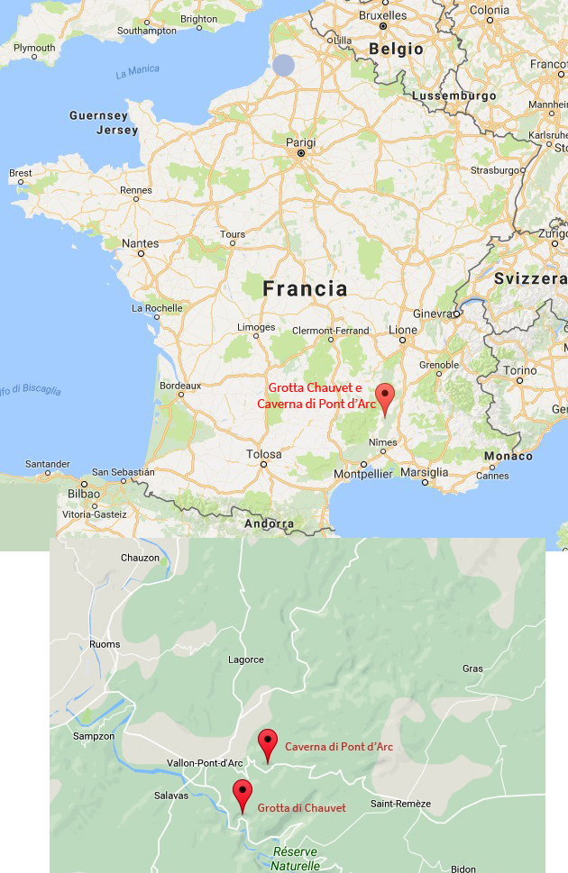 Chauvet13 Mappa Ardeche