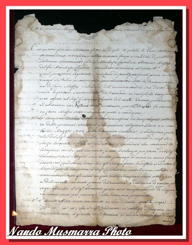 1817 Pesciara quarry rental agreement by Giuseppe Cerato