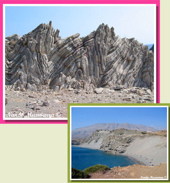 Mediterranean Folded Rocks Folded Roks in Crete