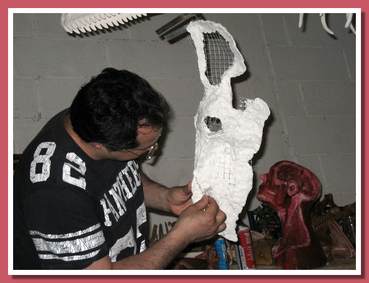 Marco Tacchi al lavoro